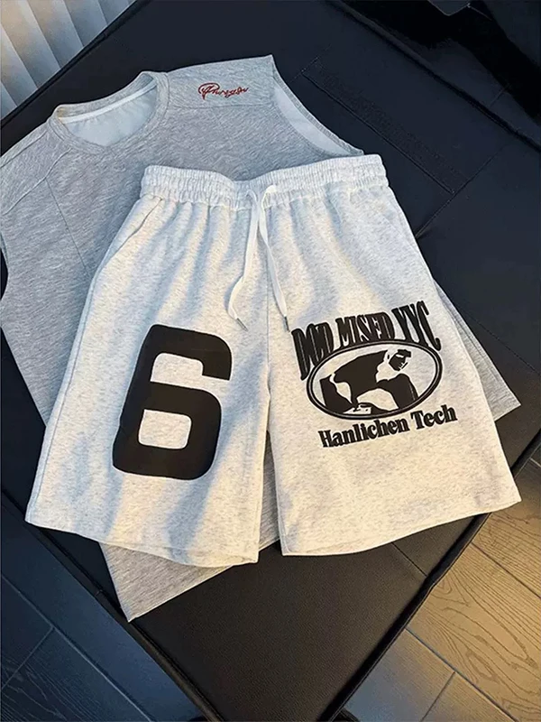 American High Street Lettering Men's Sporty Casual Straight Leg Five-Quarter Pants Loose Wide Leg Summer Leisure Shorts
American High Street Lettering Men's Sporty Casual Straight Leg Five-Quarter Pants Loose Wide Leg Summer Leisure Shorts