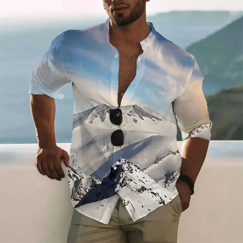 Spring and Autumn Men's Shirt Loose Coconut Tree Beach Printed Long Sleeve Top Hip Hop Retro Loose Large Men's Shirt
Spring and Autumn Men's Shirt Loose Coconut Tree Beach Printed Long Sleeve Top Hip Hop Retro Loose Large Men's Shirt