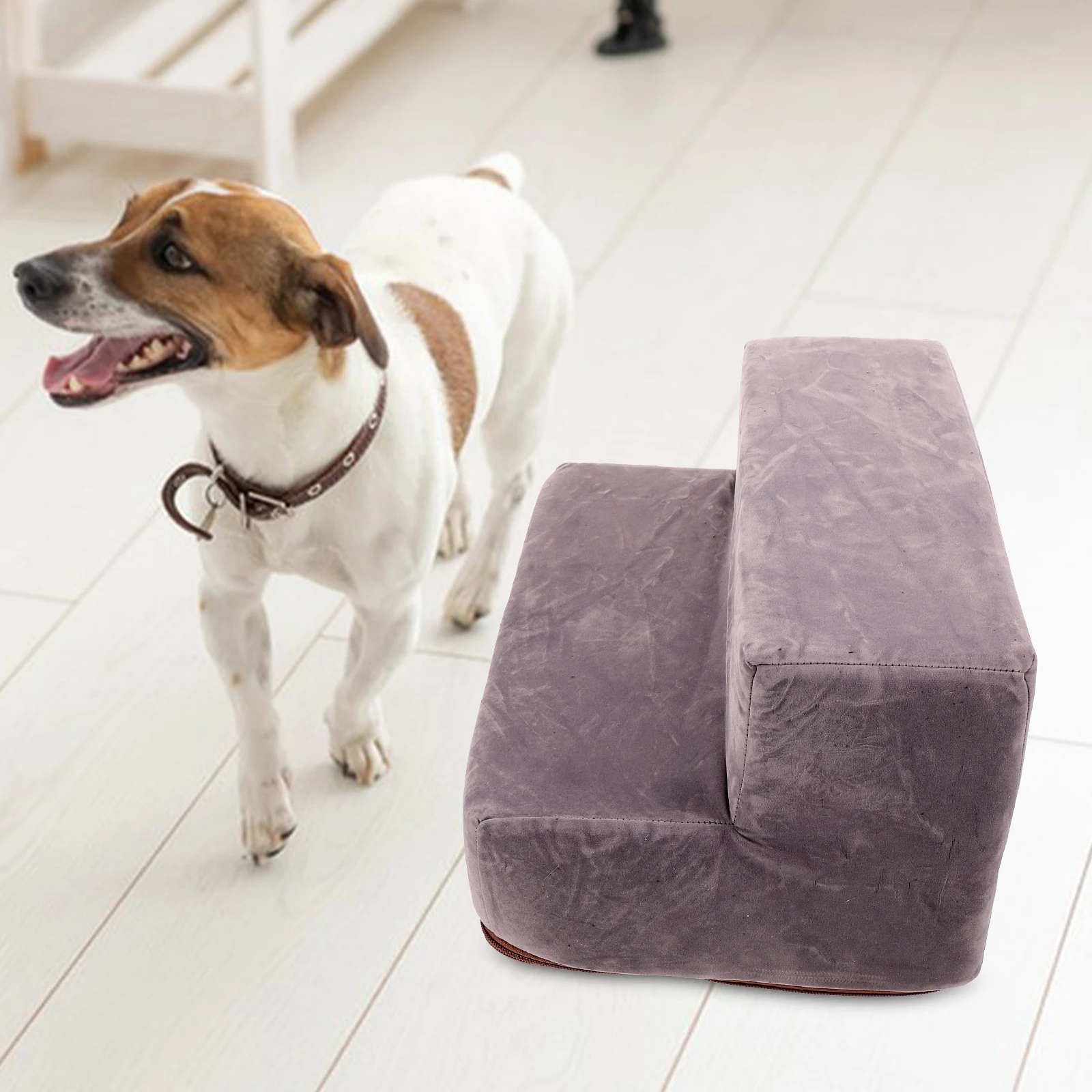 Pet Ladder Dog Cat Stairs Small Ramp Dachshund Animal Step Puppy Supplies 2 Layer Deer Suede Light Grey Non Slip Safety Stair
Pet Ladder Dog Cat Stairs Small Ramp Dachshund Animal Step Puppy Supplies 2 Layer Deer Suede Light Grey Non Slip Safety Stair