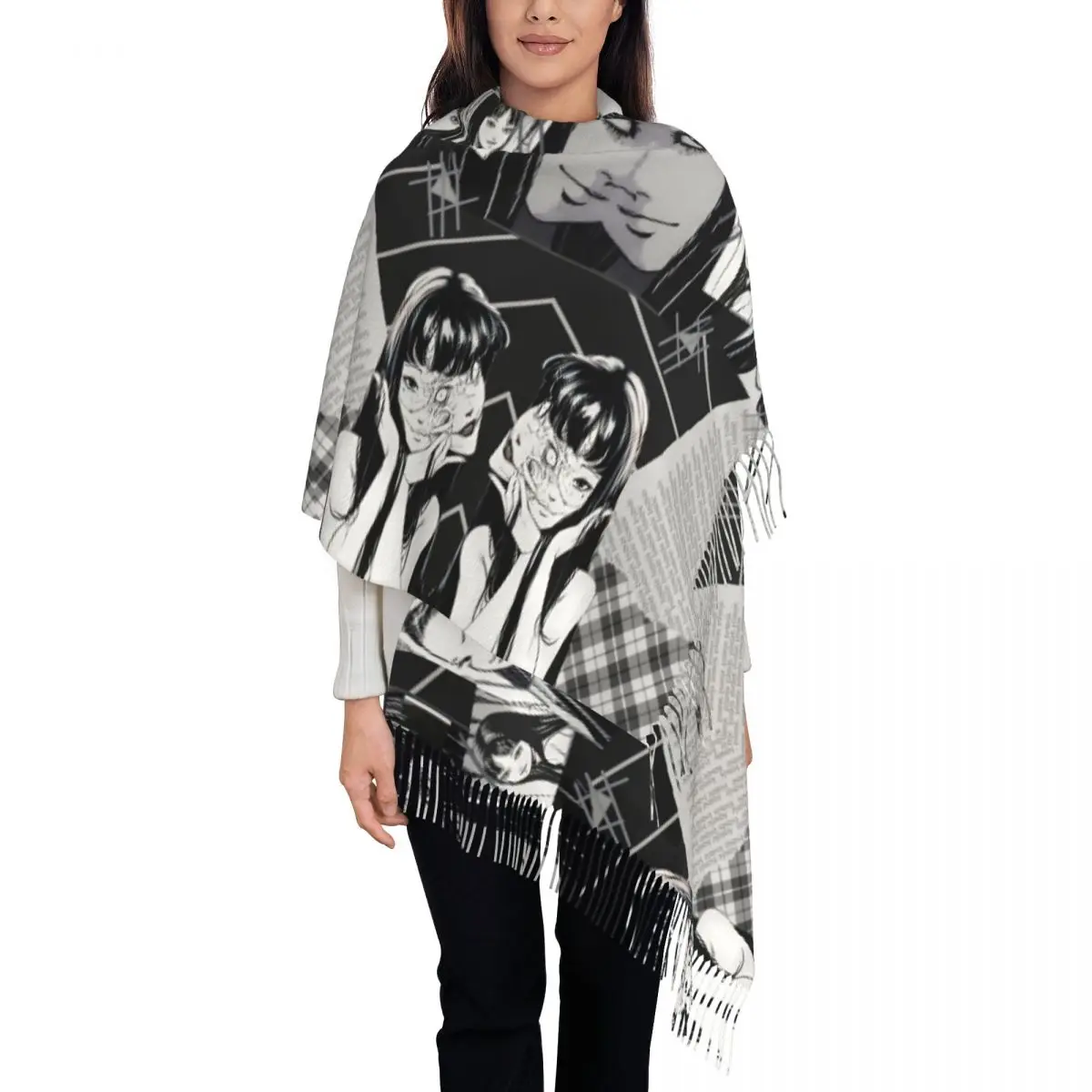 Anime Girl Scarf Cute Cartoon Warm Shawl Wrap with Tassel Womens y2k Funny Scarves Wraps Winter Graphic Foulard
Anime Girl Scarf Cute Cartoon Warm Shawl Wrap with Tassel Womens y2k Funny Scarves Wraps Winter Graphic Foulard