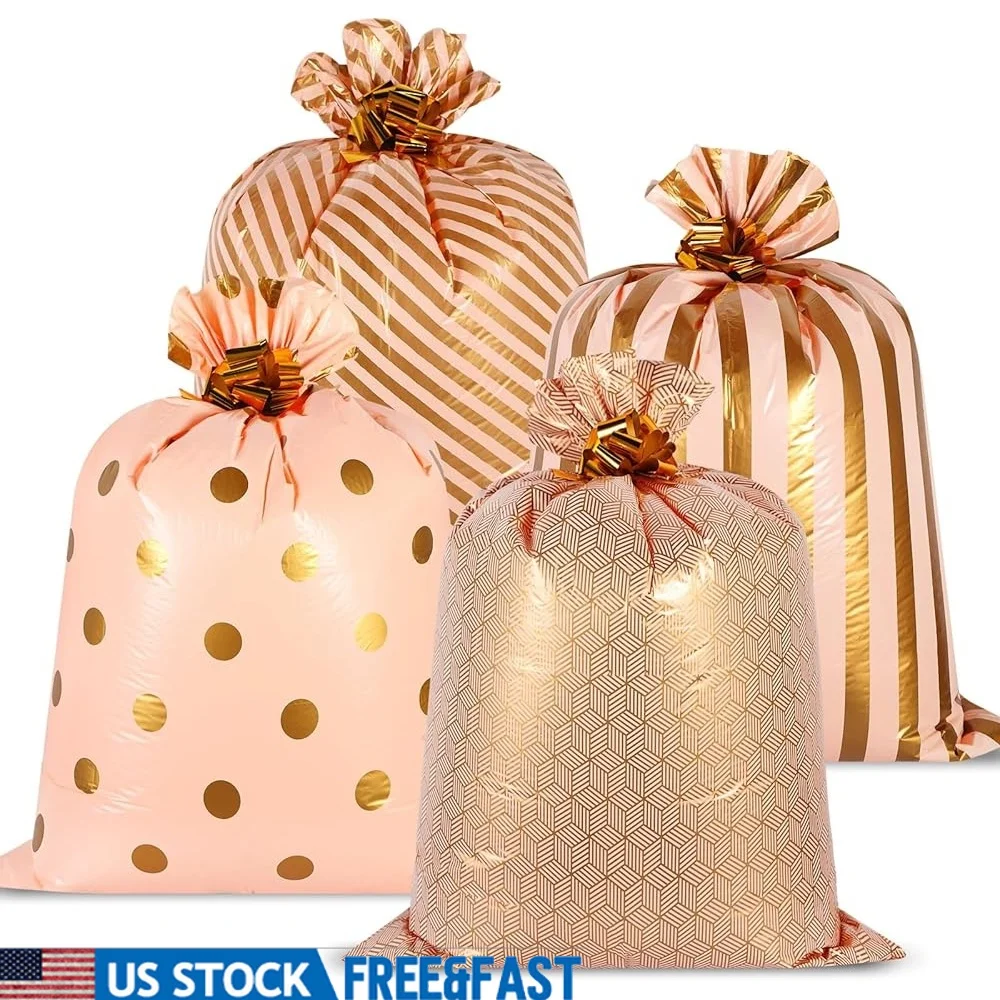 Giant Gift Bags 4 Pcs 48 Inch Jumbo Plastic Wrapping Celebrations Weddings Birthdays Thanksgivings With Pull Flowers
Giant Gift Bags 4 Pcs 48 Inch Jumbo Plastic Wrapping Celebrations Weddings Birthdays Thanksgivings With Pull Flowers