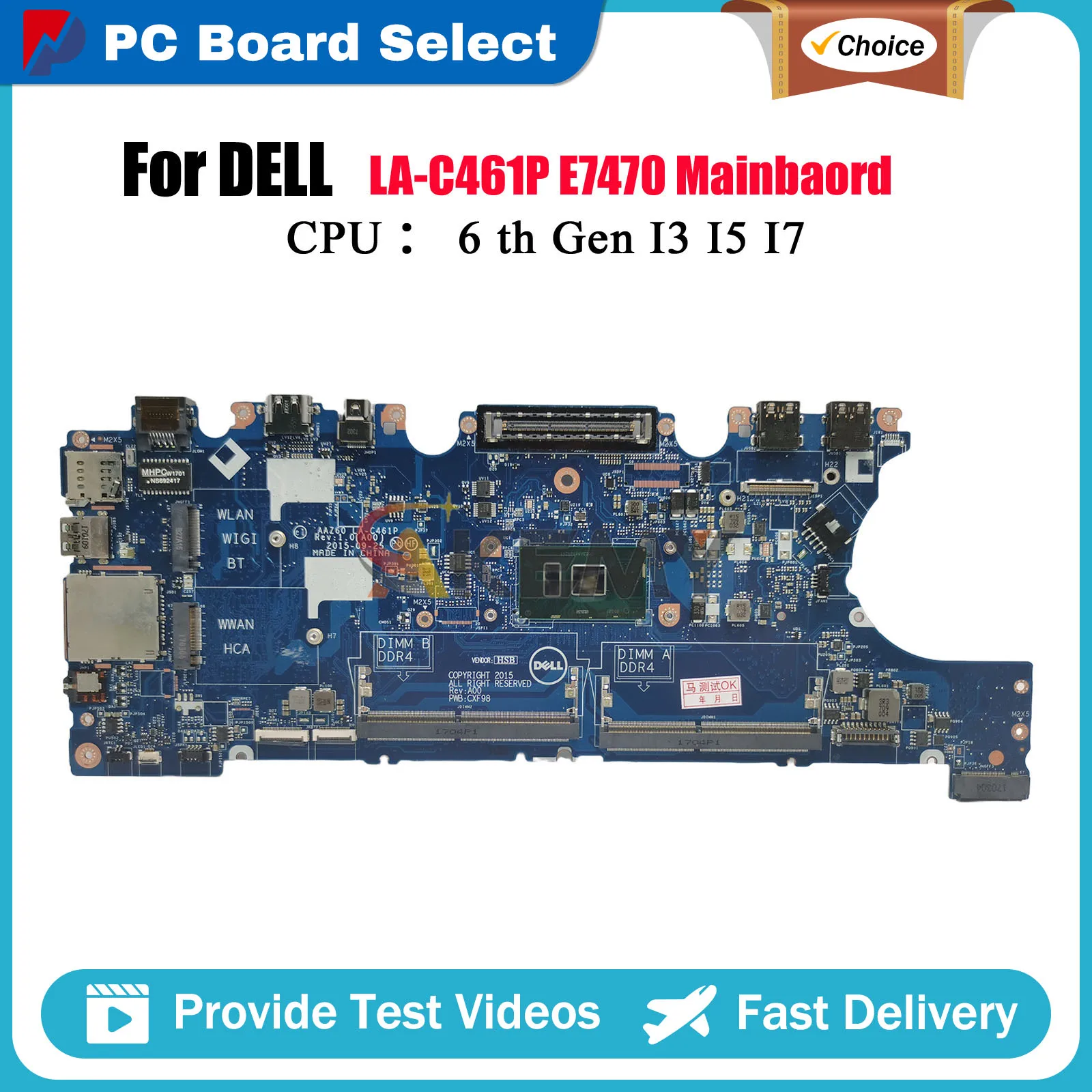 Материнская плата для ноутбука Dell Latitude E7470 LA-C461P с процессором i3 i5 i7 0VNKRJ 0DGYY5 03GMP2 02R1TC протестирована нормально
Материнская плата для ноутбука Dell Latitude E7470 LA-C461P с процессором i3 i5 i7 0VNKRJ 0DGYY5 03GMP2 02R1TC протестирована нормально
