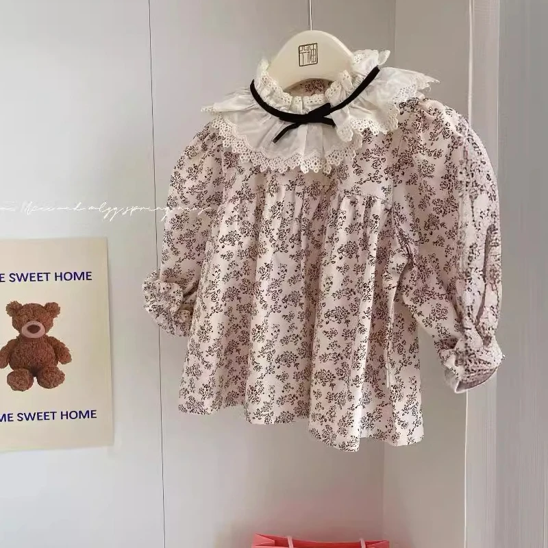 Kids shirt for girls clothes size 90-130 autumn 2024 new foreign style fashion floral blouses
Kids shirt for girls clothes size 90-130 autumn 2024 new foreign style fashion floral blouses