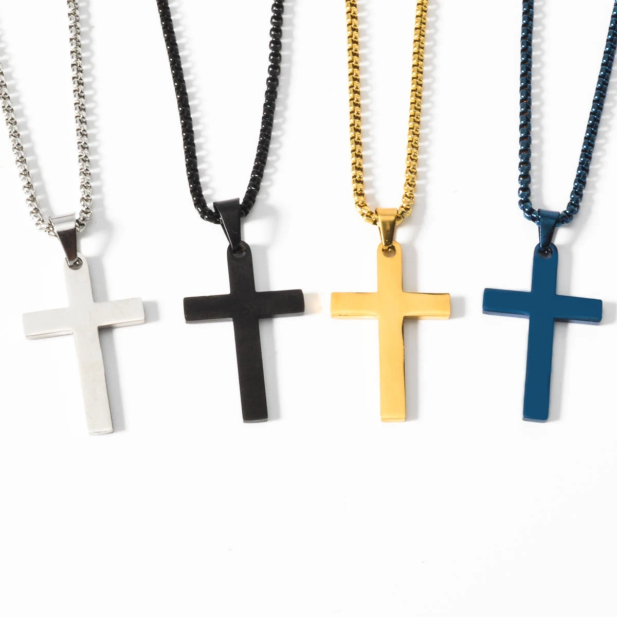 Fashion Stainless Steel Cross Pendant Necklace For Women Men Link Chain Charm Necklace Cool Boys Girls Punk Hip Hop Jewelry Gift
Fashion Stainless Steel Cross Pendant Necklace For Women Men Link Chain Charm Necklace Cool Boys Girls Punk Hip Hop Jewelry Gift