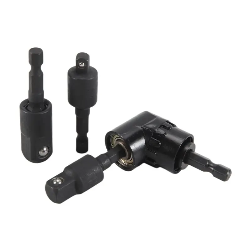 N96R Right Angle Drill Adaptor 360° Rotatable Black 1/4 3/8 1/2In Impact Grade Socket Adapter Set
N96R Right Angle Drill Adaptor 360° Rotatable Black 1/4 3/8 1/2In Impact Grade Socket Adapter Set