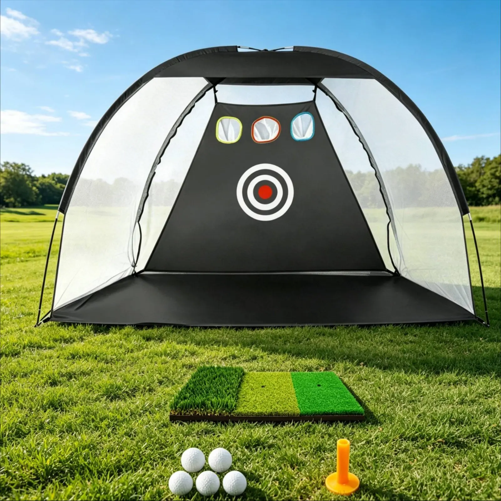 Golf Hitting Net Portable Golf Chipping Net Set Sports Training Equipment Easy to Install Shock Resistant for Beginners
Golf Hitting Net Portable Golf Chipping Net Set Sports Training Equipment Easy to Install Shock Resistant for Beginners