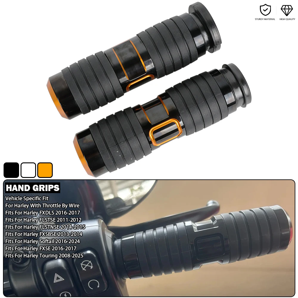 Handlebar Hand Grips For Harley Electra Glide Road King Street Bob CVO Softail 2016-2024 Touring 2008-2025 With Throttle By Wire
Handlebar Hand Grips For Harley Electra Glide Road King Street Bob CVO Softail 2016-2024 Touring 2008-2025 With Throttle By Wire