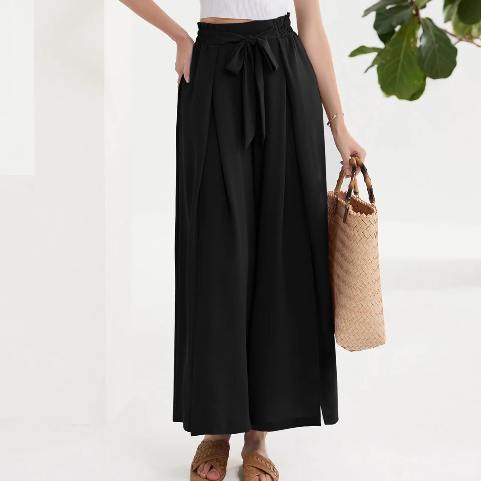 Womens Trousers Autumn and Summer New High Waist Pull Elastic Waist Popular Women's Casual Pants Long Pants Trousers With Pocket
Womens Trousers Autumn and Summer New High Waist Pull Elastic Waist Popular Women's Casual Pants Long Pants Trousers With Pocket