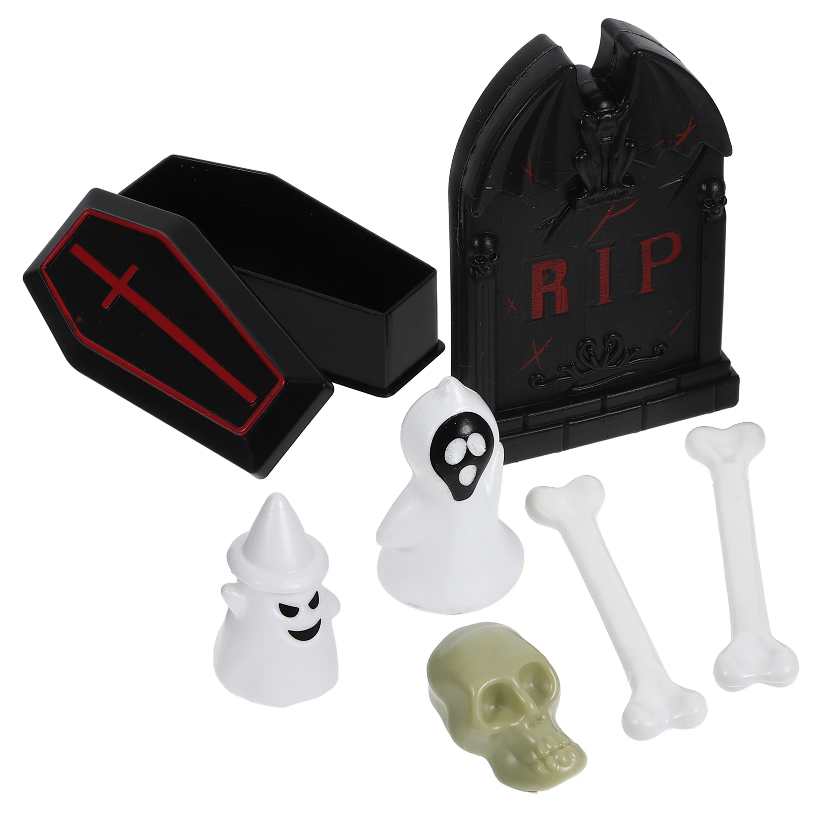 1 Set Halloween Coffin Decor Miniature Figurines Skulls Tombstone Accessories For Party Home Bar Mall Halloween Mini Decorations
1 Set Halloween Coffin Decor Miniature Figurines Skulls Tombstone Accessories For Party Home Bar Mall Halloween Mini Decorations