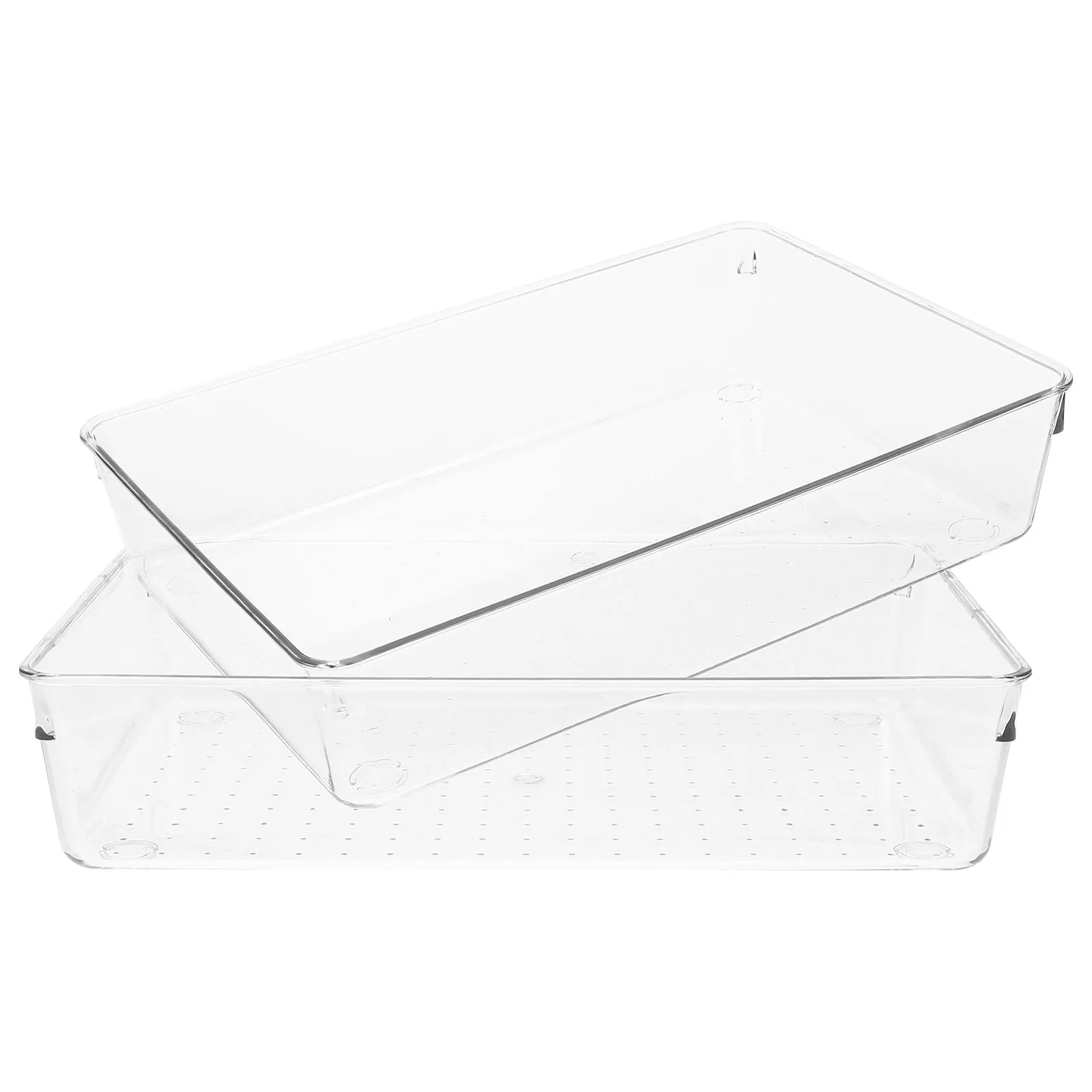 2Pcs Transparent Tableware Storage Box 23x15x5cm Kitchen Drawer Organizer for Cutlery Utensils Plastic Bins Desk Storage Trays
2Pcs Transparent Tableware Storage Box 23x15x5cm Kitchen Drawer Organizer for Cutlery Utensils Plastic Bins Desk Storage Trays