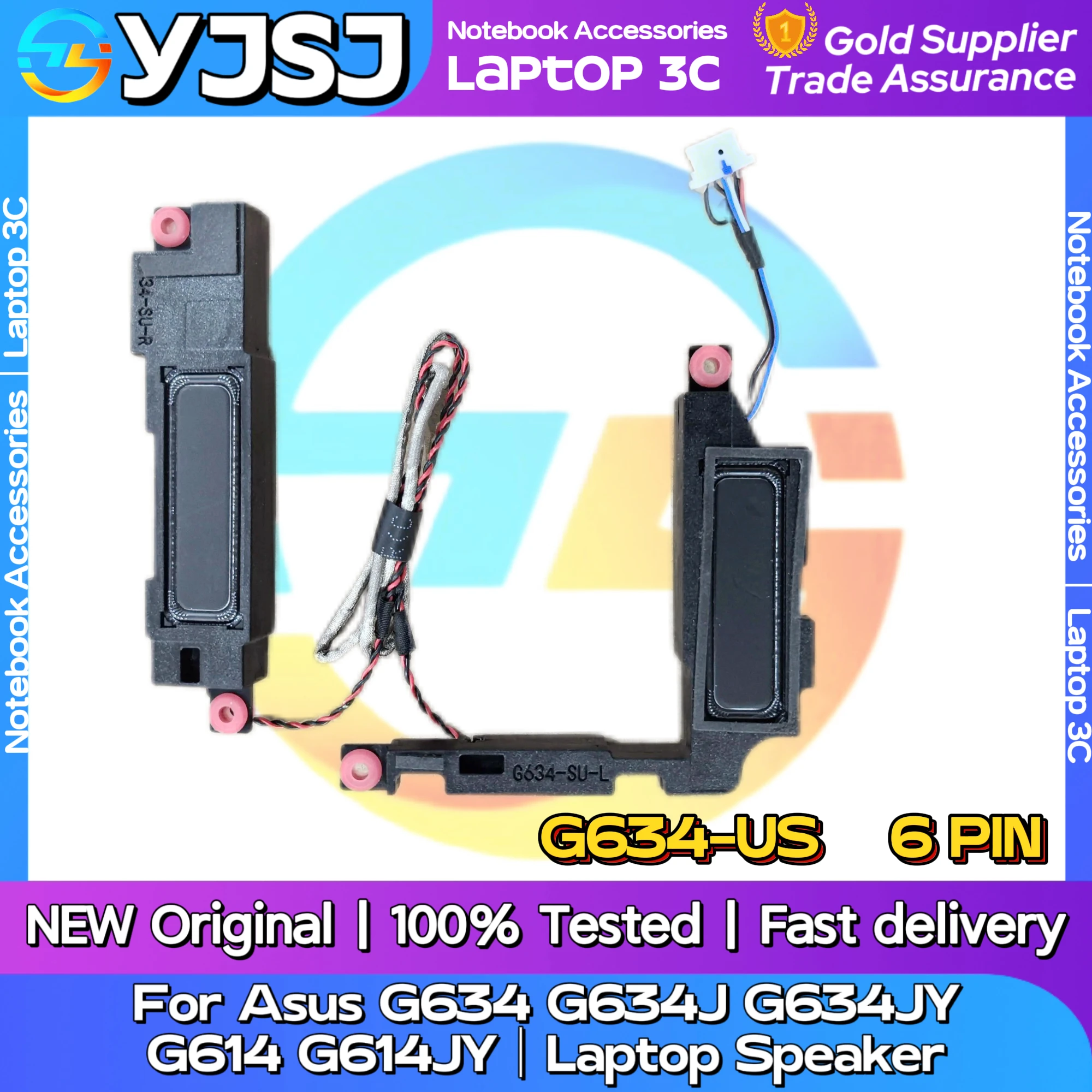 Новый оригинальный аудиодинамик для ноутбука Asus G634 G634J G634JY G614 G614JY встроенный динамик звуковой сигнал
Новый оригинальный аудиодинамик для ноутбука Asus G634 G634J G634JY G614 G614JY встроенный динамик звуковой сигнал