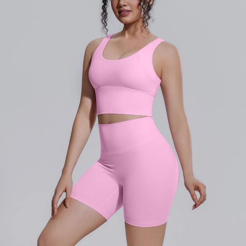 Women's Yoga Set Sports Running Fitness Beautiful Back Vest Slim Fit Hip-lifting High Waist Shorts Gym Workout Training Suits
Women's Yoga Set Sports Running Fitness Beautiful Back Vest Slim Fit Hip-lifting High Waist Shorts Gym Workout Training Suits