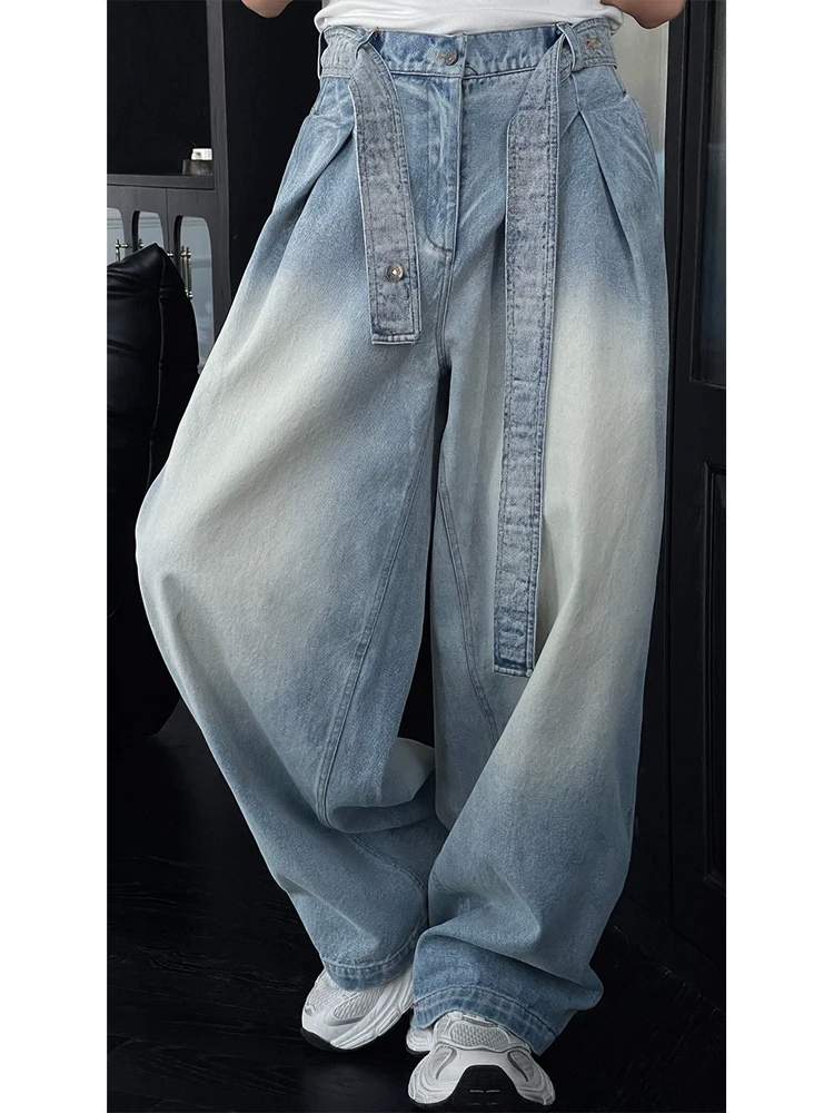 Модные джинсы с поясом оригинального дизайна, мужские и женские новые американские ретро adient Wa, свободные широкие брюки с ножом, повседневные джинсы
Модные джинсы с поясом оригинального дизайна, мужские и женские новые американские ретро adient Wa, свободные широкие брюки с ножом, повседневные джинсы