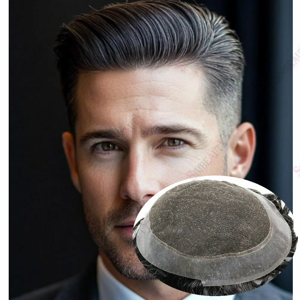Australia Swiss Lace Men's Wig Grey Black 100%Natural Human Hair Toupee Men High Quality Male Hair Prosthesis Replacement System
Australia Swiss Lace Men's Wig Grey Black 100%Natural Human Hair Toupee Men High Quality Male Hair Prosthesis Replacement System