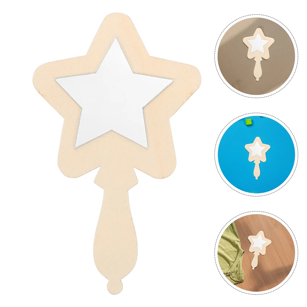 12 Pcs Small Wooden Mirror Kid Makeup DIY Material Kit Cream Gum for Kids Handheld
12 Pcs Small Wooden Mirror Kid Makeup DIY Material Kit Cream Gum for Kids Handheld