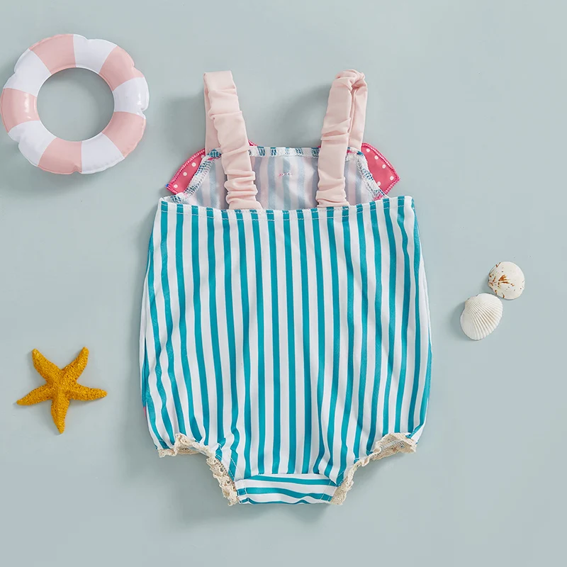 Striped Print Sleeveless Square Neck Baby Girl Swimsuit Toddler Bathing Suit Summer Swimwear Beachwear for Infants
Striped Print Sleeveless Square Neck Baby Girl Swimsuit Toddler Bathing Suit Summer Swimwear Beachwear for Infants