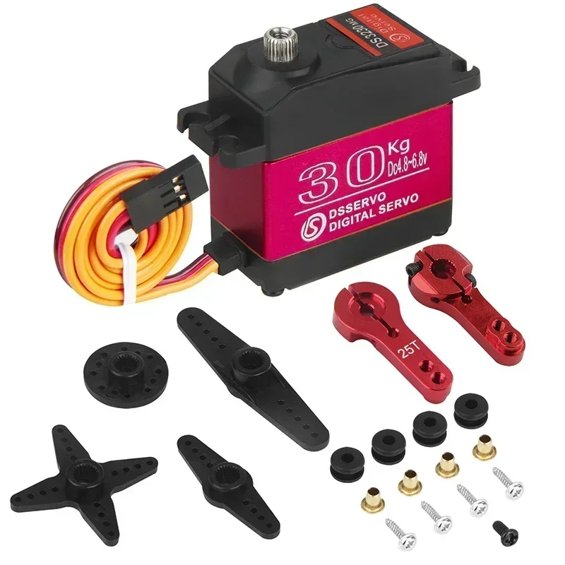 RC 30KG/.09S Digital Servo Stainless Steel Gear Servo Waterproof for 1/8 1/10 1/12 Scale RC Cars
RC 30KG/.09S Digital Servo Stainless Steel Gear Servo Waterproof for 1/8 1/10 1/12 Scale RC Cars