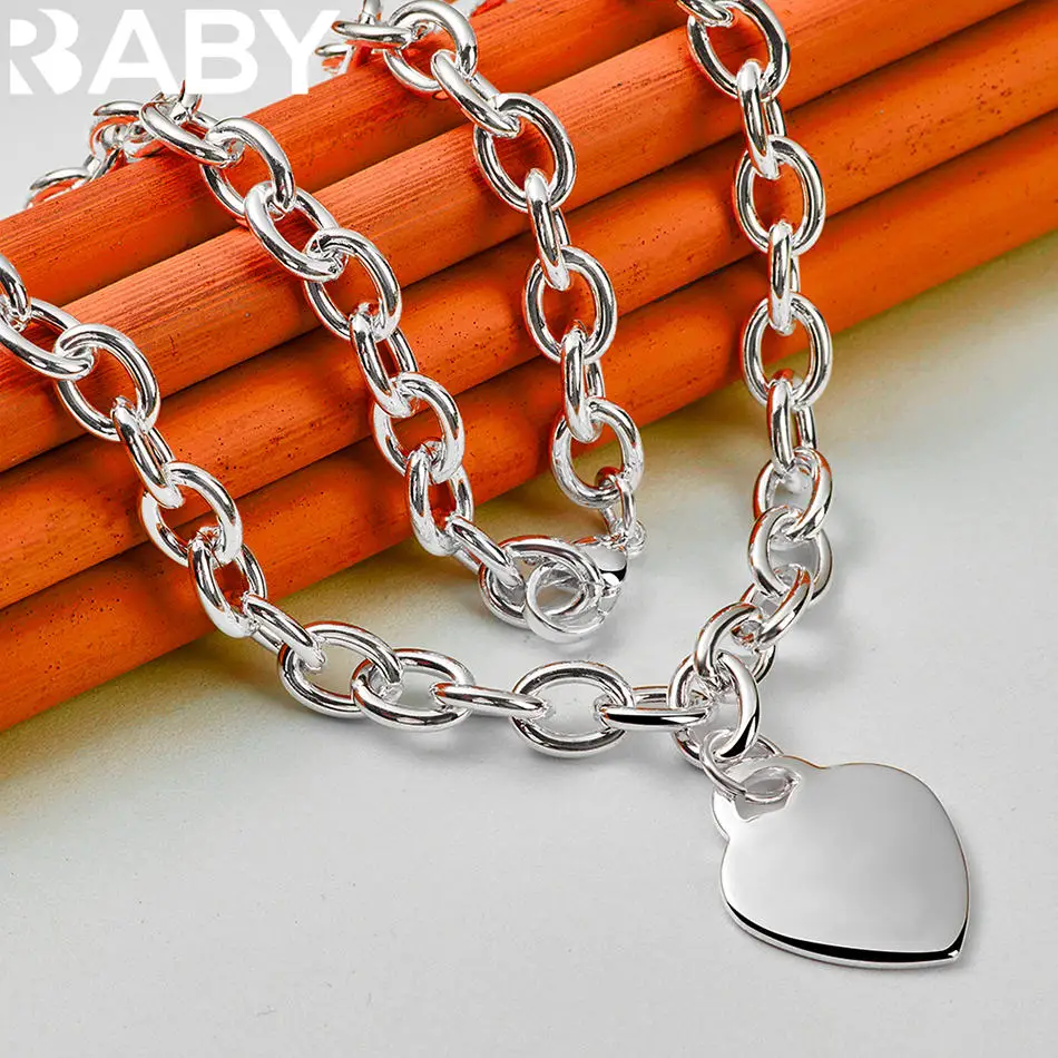 URBABY 925 Sterling Silver 45cm Love Pendant Necklace For Women Anniversary Gift Popular Wild Fashion Romantic Jewelry
URBABY 925 Sterling Silver 45cm Love Pendant Necklace For Women Anniversary Gift Popular Wild Fashion Romantic Jewelry
