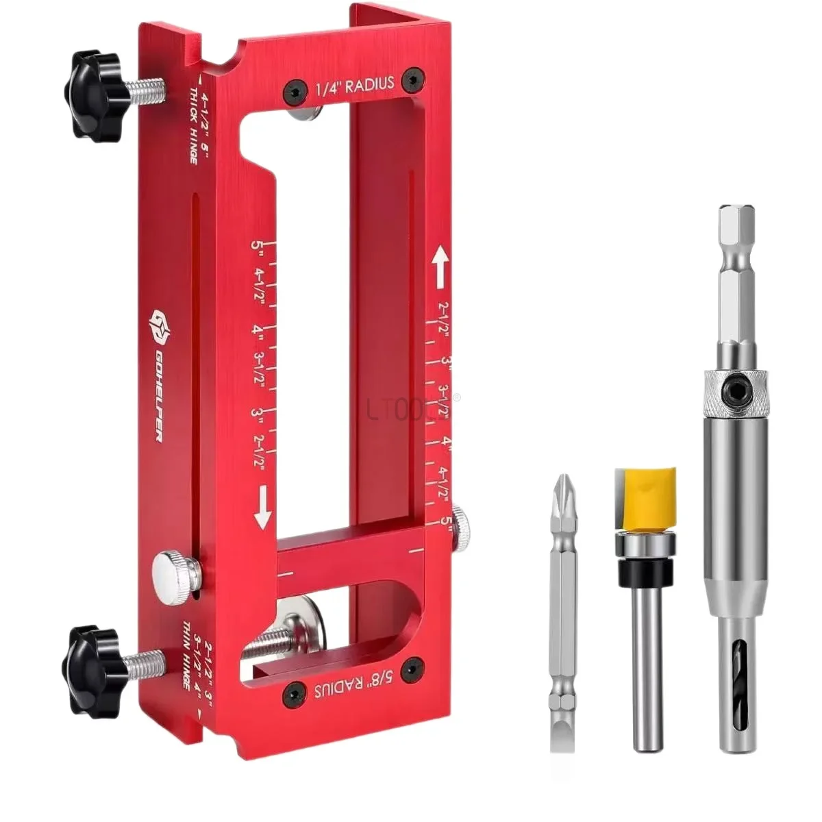 Woodworking installation screw hinge drilling fixture combination durable 2-in-1 door frame stability locator
Woodworking installation screw hinge drilling fixture combination durable 2-in-1 door frame stability locator
