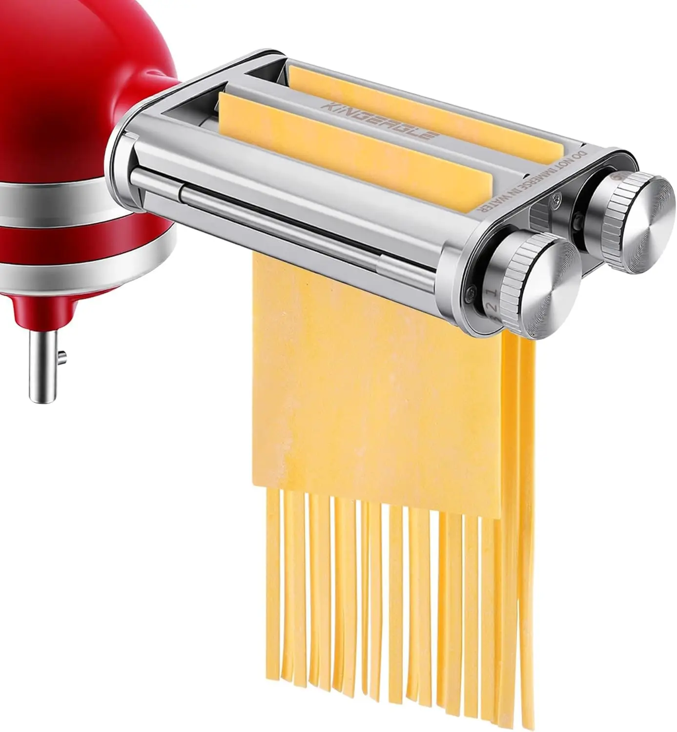 Pasta Maker Attachment for KitchenAid Mixers Pasta Attachments 3 in 1 Set Included Dough Roller Spaghetti and Fettuccine
Pasta Maker Attachment for KitchenAid Mixers Pasta Attachments 3 in 1 Set Included Dough Roller Spaghetti and Fettuccine
