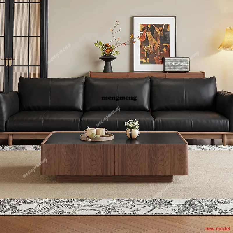 F182 Slate coffee table rectangular walnut color large capacity storage modern small apartment coffee table
F182 Slate coffee table rectangular walnut color large capacity storage modern small apartment coffee table
