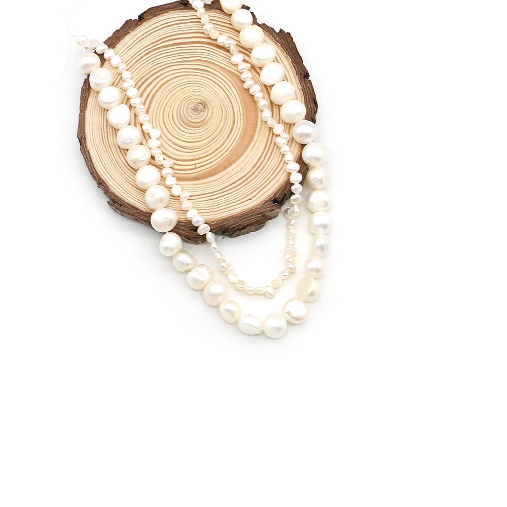 Classic Natural Freshwater Irregular White Baroque Pearls Horizontal Drilled Two-Side Luster Beads DIY Accessories for Necklaces
Classic Natural Freshwater Irregular White Baroque Pearls Horizontal Drilled Two-Side Luster Beads DIY Accessories for Necklaces