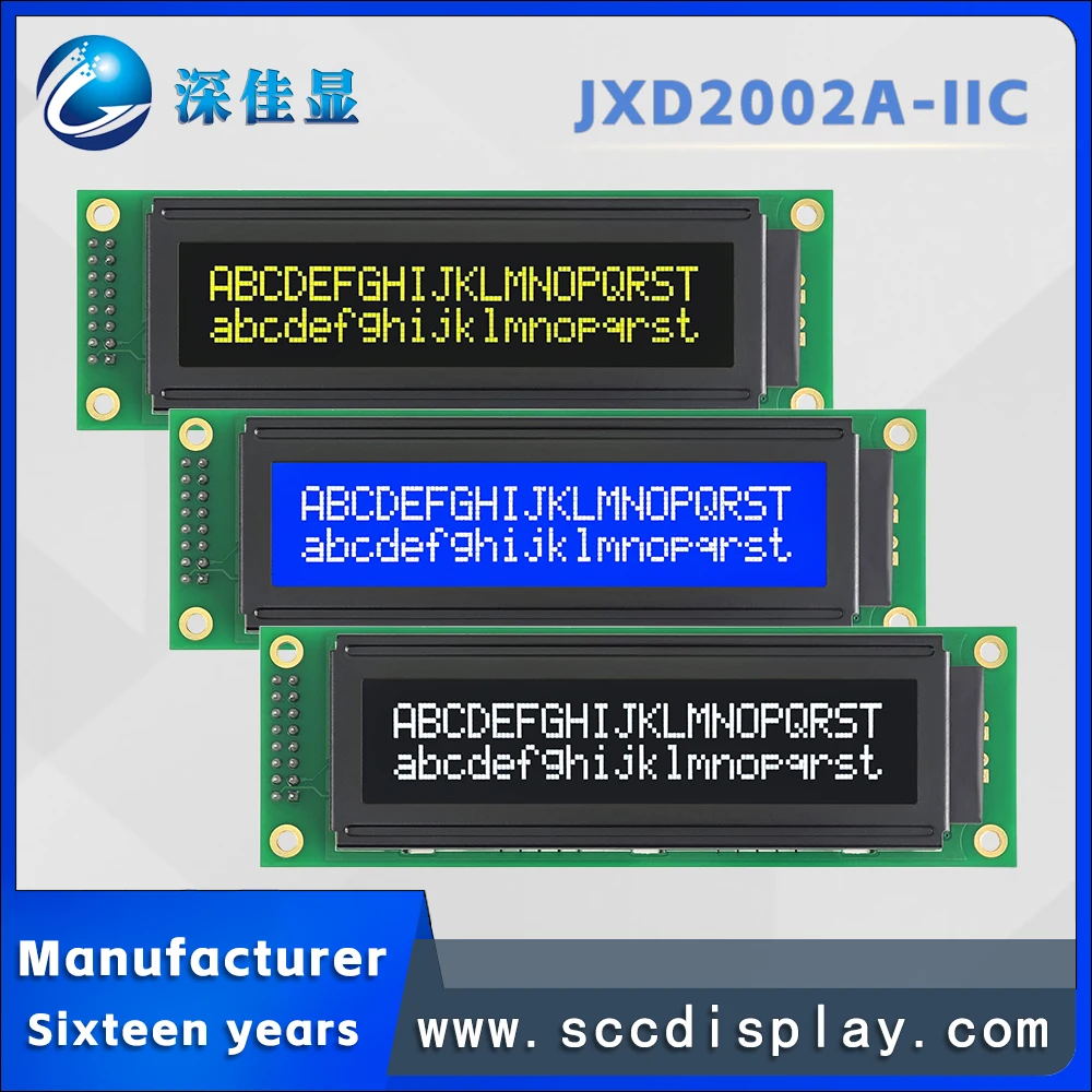 High quality wholesale LCD 20*2 character dot matrix screen JXD2002A-IIC industry IIC/I2C with backlight LCM display module
High quality wholesale LCD 20*2 character dot matrix screen JXD2002A-IIC industry IIC/I2C with backlight LCM display module