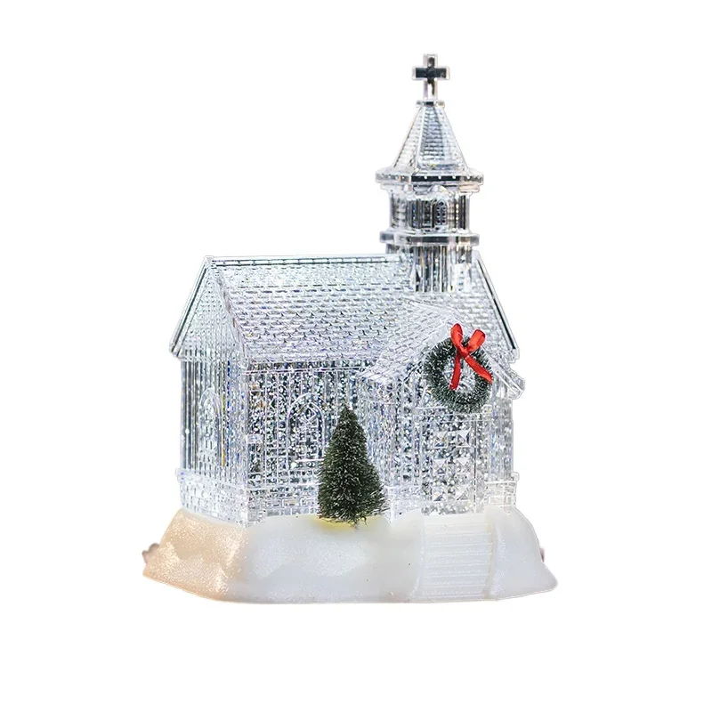 New Products Christmas Acrylic Church Lighting Music Christmas Gifts Light Snow Lights
New Products Christmas Acrylic Church Lighting Music Christmas Gifts Light Snow Lights