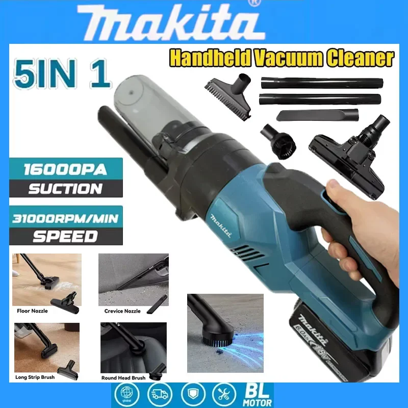 Makita Cordless Handheld Vacuum Cleaner for Home and Car Ideal for Hardwood and Carpet Floors
Makita Cordless Handheld Vacuum Cleaner for Home and Car Ideal for Hardwood and Carpet Floors