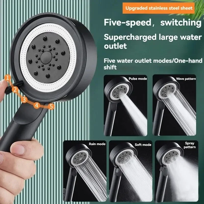 5 Modes Shower Head High Pressure Showerhead Portable Filter Rainfall Faucet Tap Bathroom Bath Home Innovative Accessories
5 Modes Shower Head High Pressure Showerhead Portable Filter Rainfall Faucet Tap Bathroom Bath Home Innovative Accessories
