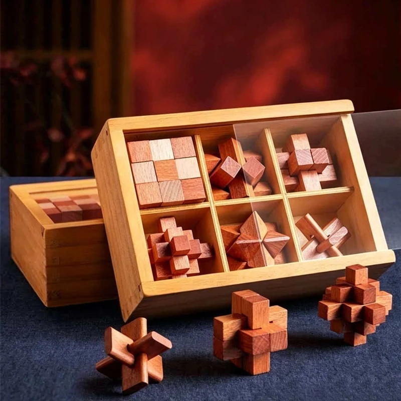 Boutique Lu Ban Lock Puzzle Box Wooden Brain Teasers For Adults And Kids Birthday Gifts Logic IQ Test Mind Challenge Toys
Boutique Lu Ban Lock Puzzle Box Wooden Brain Teasers For Adults And Kids Birthday Gifts Logic IQ Test Mind Challenge Toys