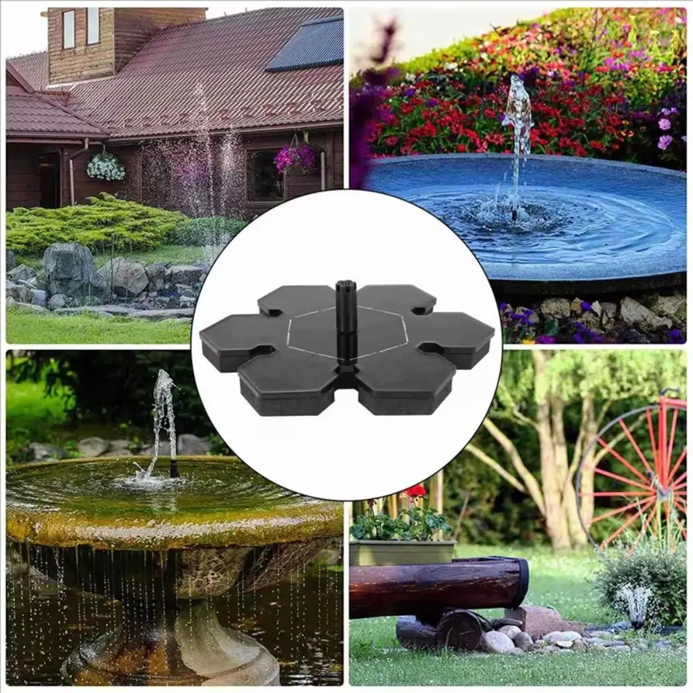 Floating Solar Fountain Pump Energy Saving Multiple Nozzles Bird Bath Fountain 1.4W Power Outdoor Watering Submersible Pump
Floating Solar Fountain Pump Energy Saving Multiple Nozzles Bird Bath Fountain 1.4W Power Outdoor Watering Submersible Pump