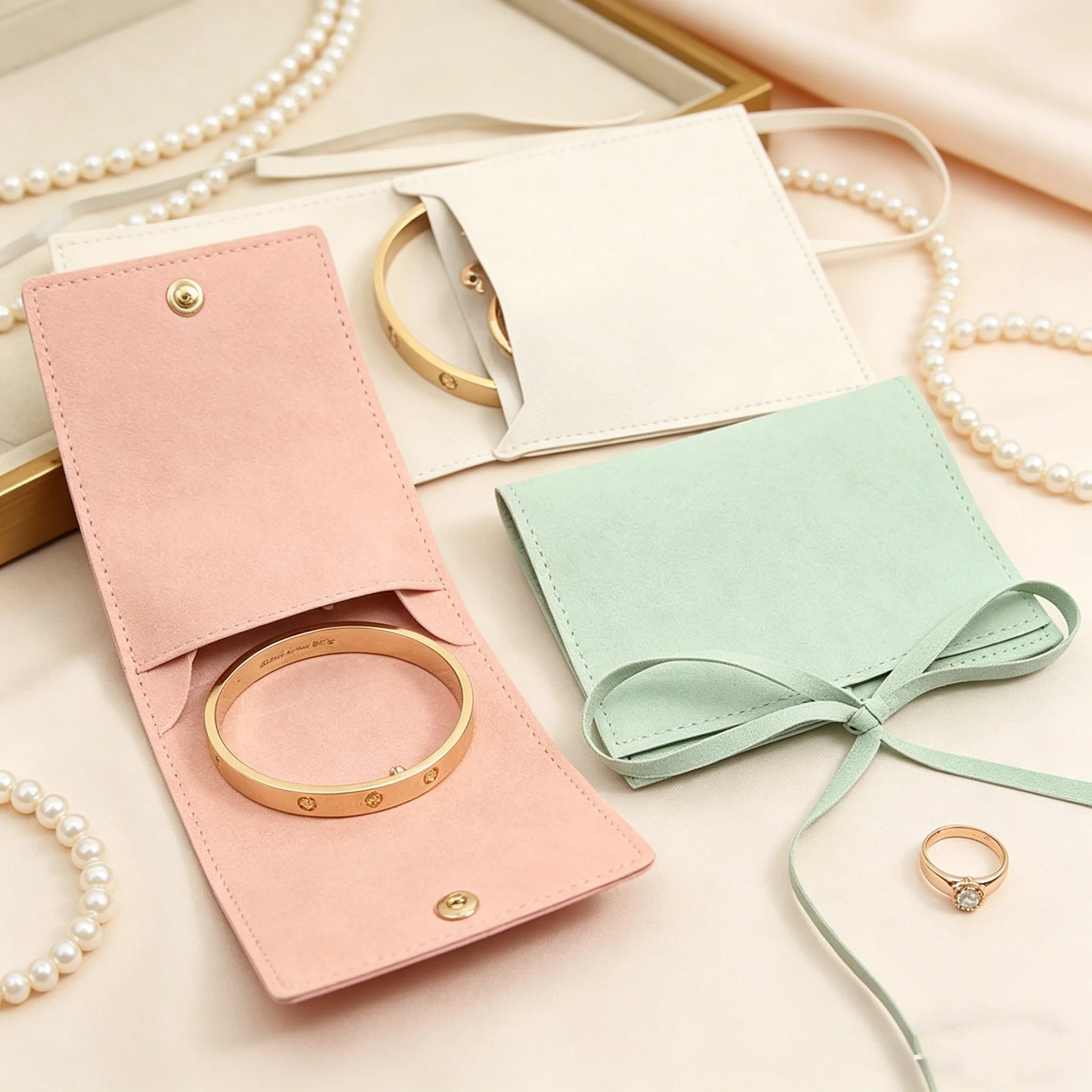 SheepSew 50pcs Custom Multi Color Small Jewelry Packaging Bag Snap Envelope Velvet Pouch for Jewelry
SheepSew 50pcs Custom Multi Color Small Jewelry Packaging Bag Snap Envelope Velvet Pouch for Jewelry