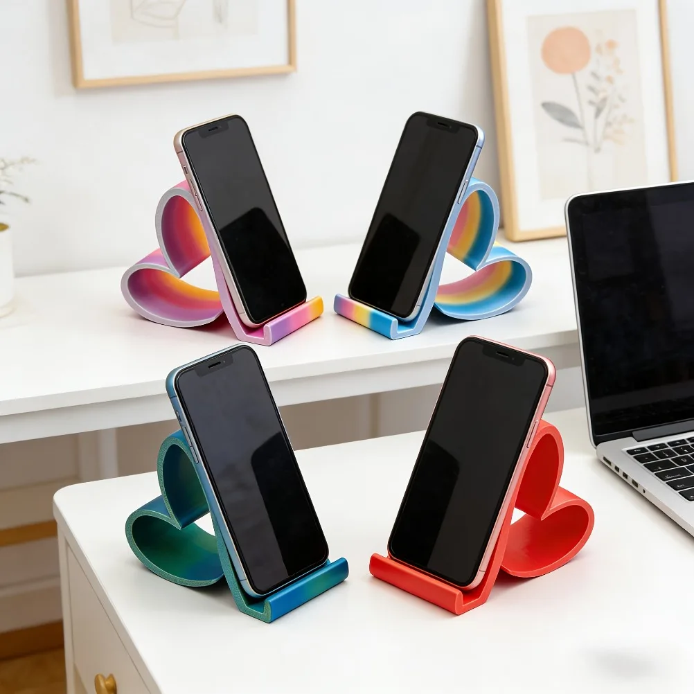 3D Printed Heart Shaped Phone Tablet Stand Multi Color Desktop Holder Home Office Decor Romantic Valentine Christmas Gift
3D Printed Heart Shaped Phone Tablet Stand Multi Color Desktop Holder Home Office Decor Romantic Valentine Christmas Gift