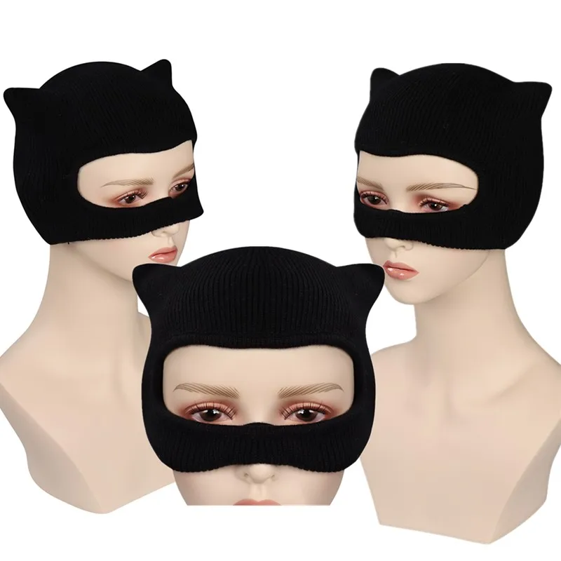 Selina Kyle вязаная маска для взрослых и женщин, маскарадный головной убор, Хэллоуин, карнавальный шлем, маскарадный костюм для вечеринки, аксессуары
Selina Kyle вязаная маска для взрослых и женщин, маскарадный головной убор, Хэллоуин, карнавальный шлем, маскарадный костюм для вечеринки, аксессуары