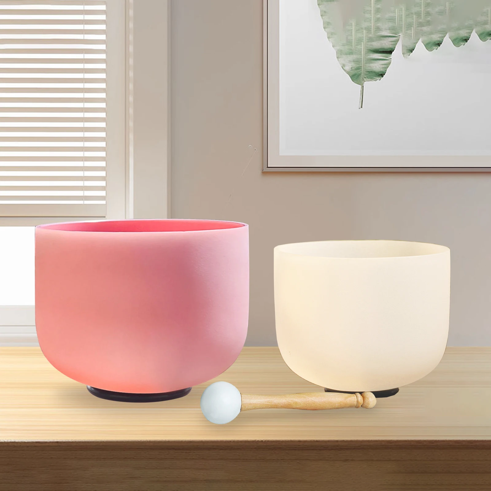 Hye-eun 2 PCS 8"G White and 10"C Pink Crystal Singing Bowl Set for Sound Healing Mutual Attraction Bowls with Purple Bag
Hye-eun 2 PCS 8"G White and 10"C Pink Crystal Singing Bowl Set for Sound Healing Mutual Attraction Bowls with Purple Bag