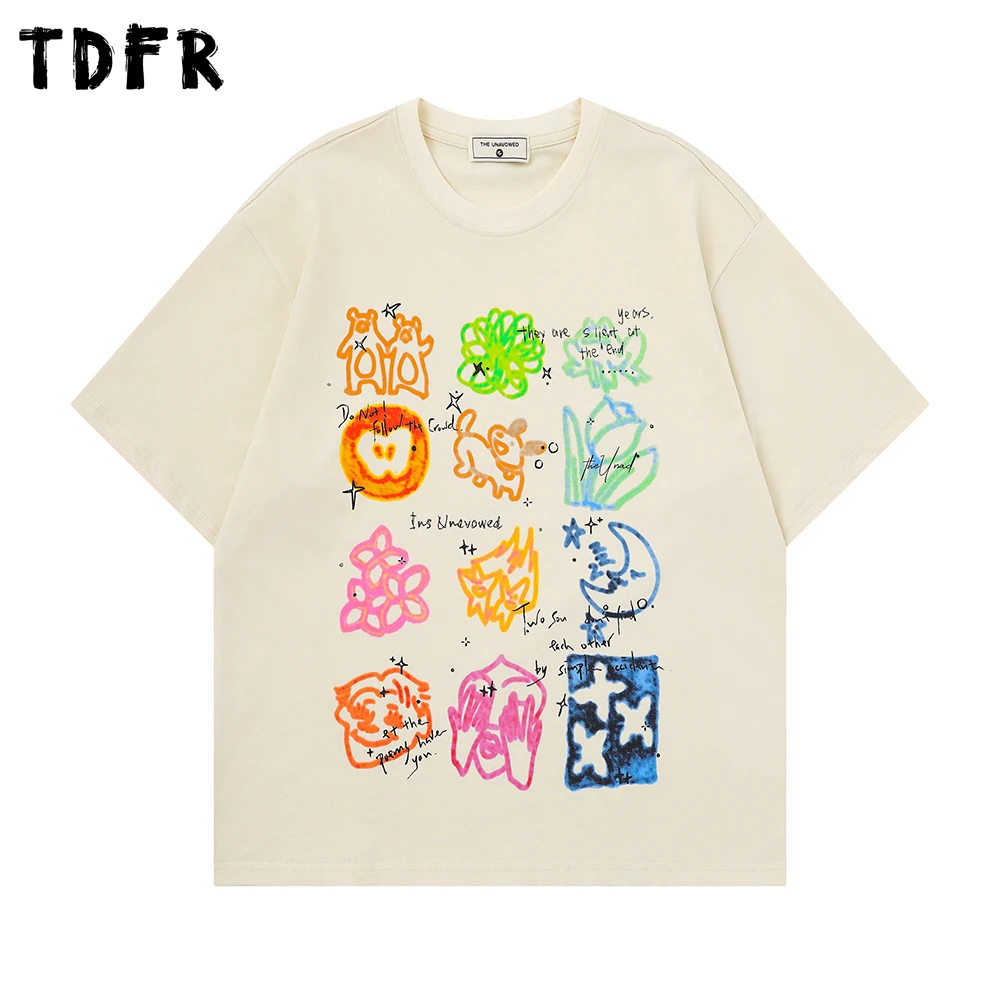 Graffiti Print Short Sleeve T-shirt Mens Summer Casual Loose Cotton Drop Shoulder Crew Neck Half-Sleeve Tshirt Men Tee
Graffiti Print Short Sleeve T-shirt Mens Summer Casual Loose Cotton Drop Shoulder Crew Neck Half-Sleeve Tshirt Men Tee