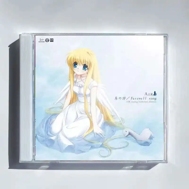 Anime AIR Lia Music CD Farewell song Album Blue Skies Music Record Cosplay Walkman Car Soundtracks Box Party Music Collection
Anime AIR Lia Music CD Farewell song Album Blue Skies Music Record Cosplay Walkman Car Soundtracks Box Party Music Collection