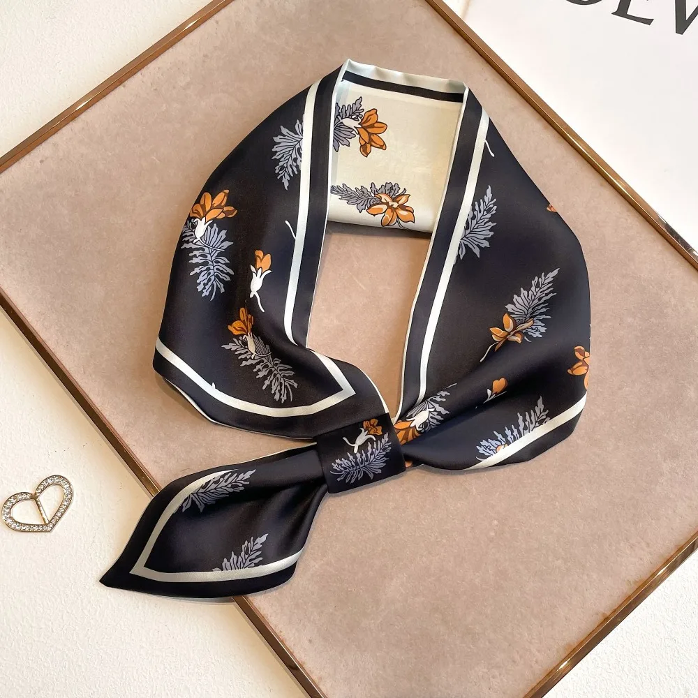 New 75cm Women Silk Scarf Multi-functional Elegant Ladies Neck Tie Flower Print Convenient Satin Silk Ribbons Summer
New 75cm Women Silk Scarf Multi-functional Elegant Ladies Neck Tie Flower Print Convenient Satin Silk Ribbons Summer