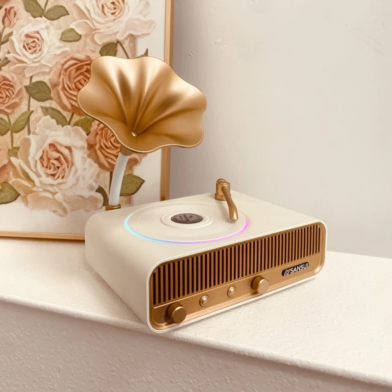 SANSUI V13 Retro Portable Wireless Bluetooth Speakers MP3 Music Box Vintage Record Player Support TF Card/USB/AUX Player
SANSUI V13 Retro Portable Wireless Bluetooth Speakers MP3 Music Box Vintage Record Player Support TF Card/USB/AUX Player