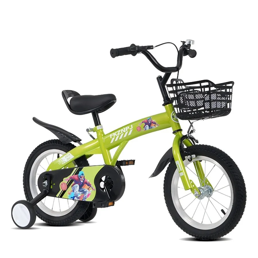 18 inch sporty kids bike with training wheels and stand Adjustable saddle Suitable for boys and girls aged 510 years tall Heigh
18 inch sporty kids bike with training wheels and stand Adjustable saddle Suitable for boys and girls aged 510 years tall Heigh