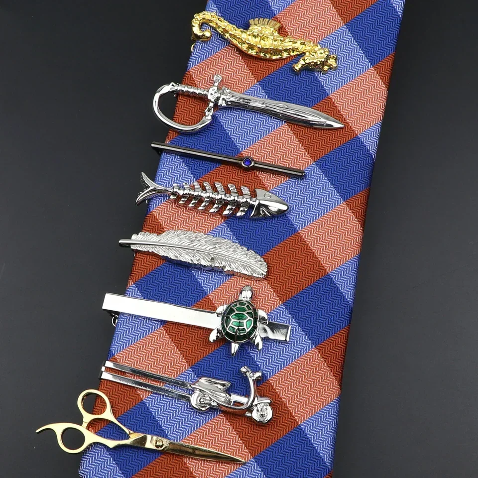 Men's Metal Tie Clip Animal Tool Shape Bright Chrome Stainless Steel Necktie Clasp Wedding Business Luxury Design Accessories
Men's Metal Tie Clip Animal Tool Shape Bright Chrome Stainless Steel Necktie Clasp Wedding Business Luxury Design Accessories