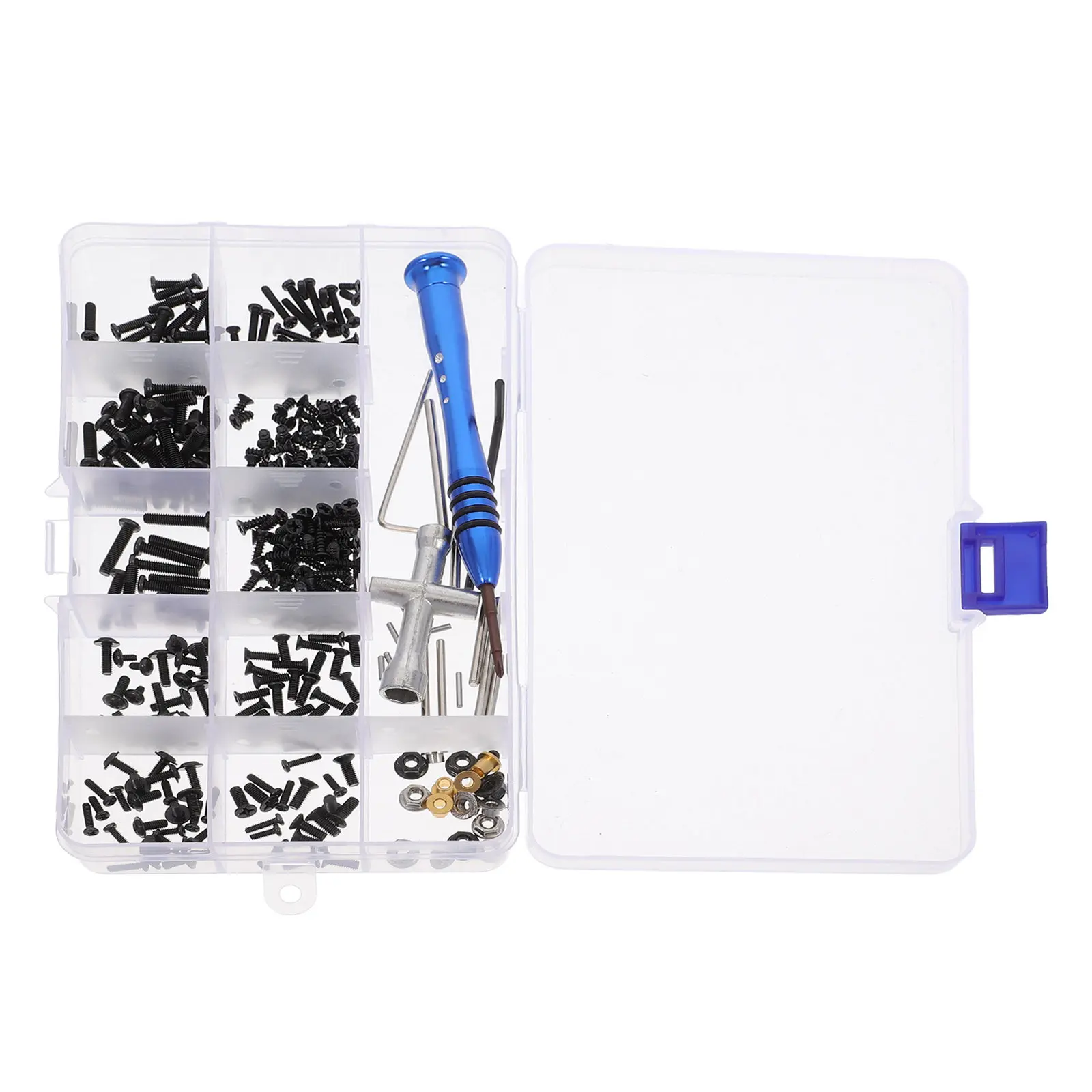 1Sets Rc Car Screw Kit Comprehensive Iron Fasteners Bolt Nut Assortment with Compact Storage Box for Rc Vehicle Repair and
1Sets Rc Car Screw Kit Comprehensive Iron Fasteners Bolt Nut Assortment with Compact Storage Box for Rc Vehicle Repair and