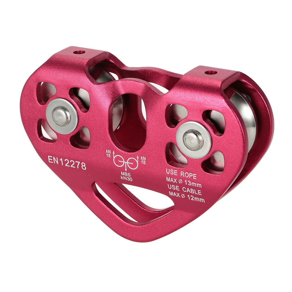30kN Cable Trolley Pulley with Ball Bearing Outdoor Rock Ice Climbing Accessories Caving Rescue Aluminum Alloy Pulley
30kN Cable Trolley Pulley with Ball Bearing Outdoor Rock Ice Climbing Accessories Caving Rescue Aluminum Alloy Pulley