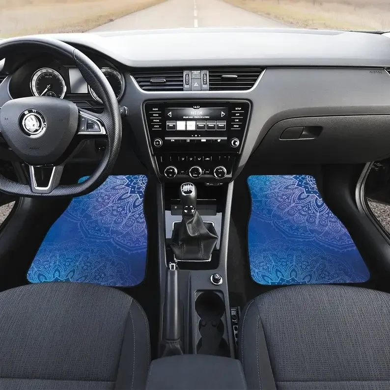 Синие автомобильные коврики с мандалами, набор автомобильных напольных ковриков, коврики для автомобиля
Синие автомобильные коврики с мандалами, набор автомобильных напольных ковриков, коврики для автомобиля