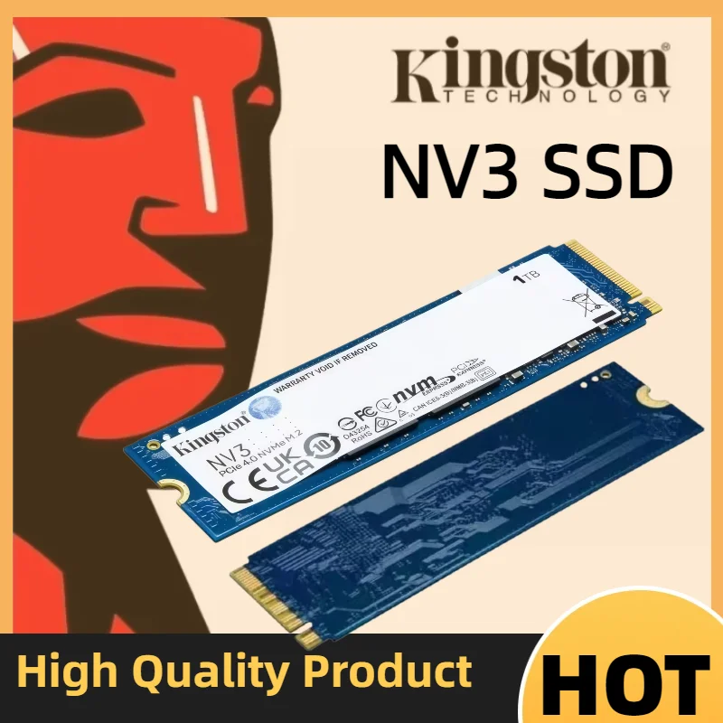 Kingston NV3 SSD 1TB 2TB 500GB NVMe PCIe Gen 4.0x4 Solid State Drive M.2 2280 Internal SSD nvme m2 for Desktop Laptop
Kingston NV3 SSD 1TB 2TB 500GB NVMe PCIe Gen 4.0x4 Solid State Drive M.2 2280 Internal SSD nvme m2 for Desktop Laptop