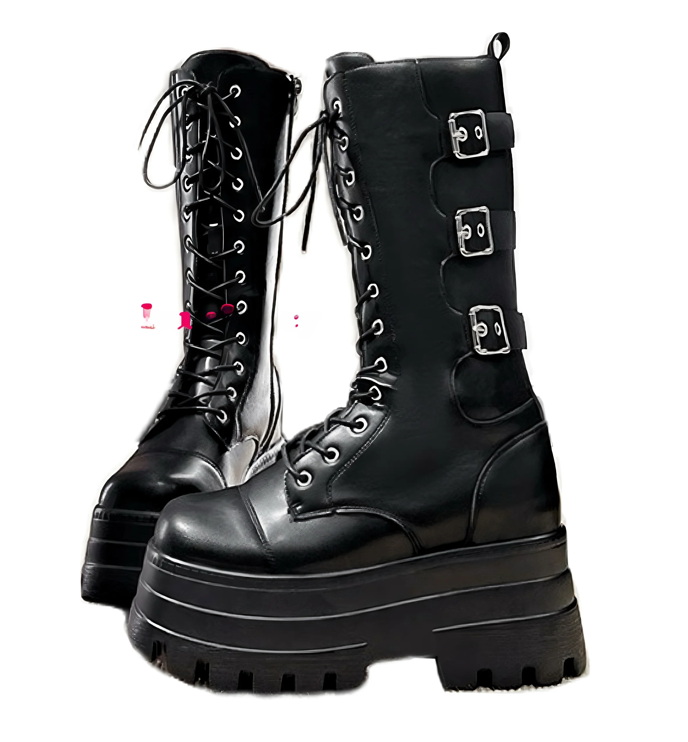 Punk Rock Thick Bottom Boots Women's round Toe Chelsea Boots British Style High Heel Side Zipper PU Leather Warmth
Punk Rock Thick Bottom Boots Women's round Toe Chelsea Boots British Style High Heel Side Zipper PU Leather Warmth