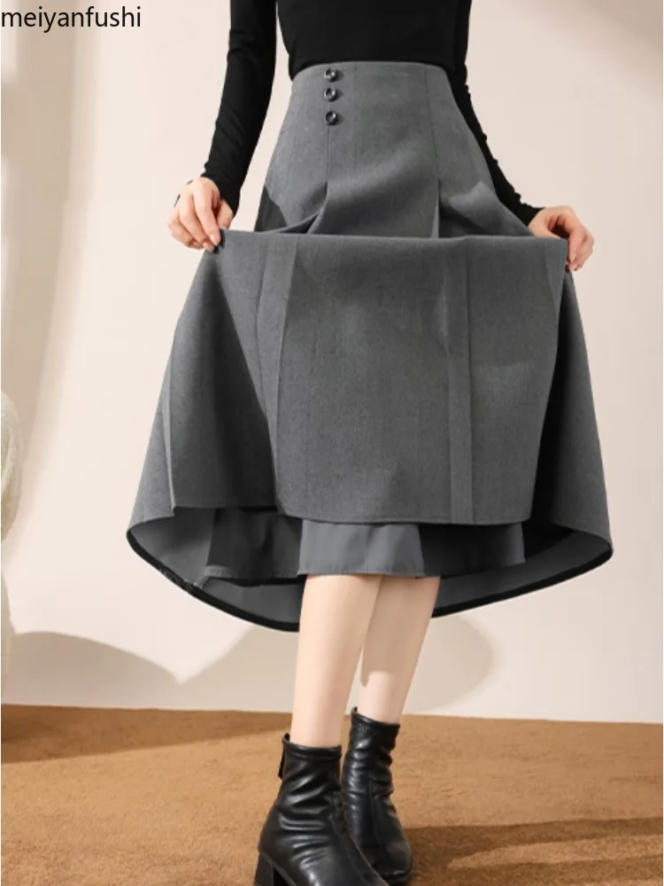 Preppy Style Pleated Skirts Women All-match Fashion Elegant A-line Korean Style Chic Streetwear Temperament High Waist Hipster
Preppy Style Pleated Skirts Women All-match Fashion Elegant A-line Korean Style Chic Streetwear Temperament High Waist Hipster