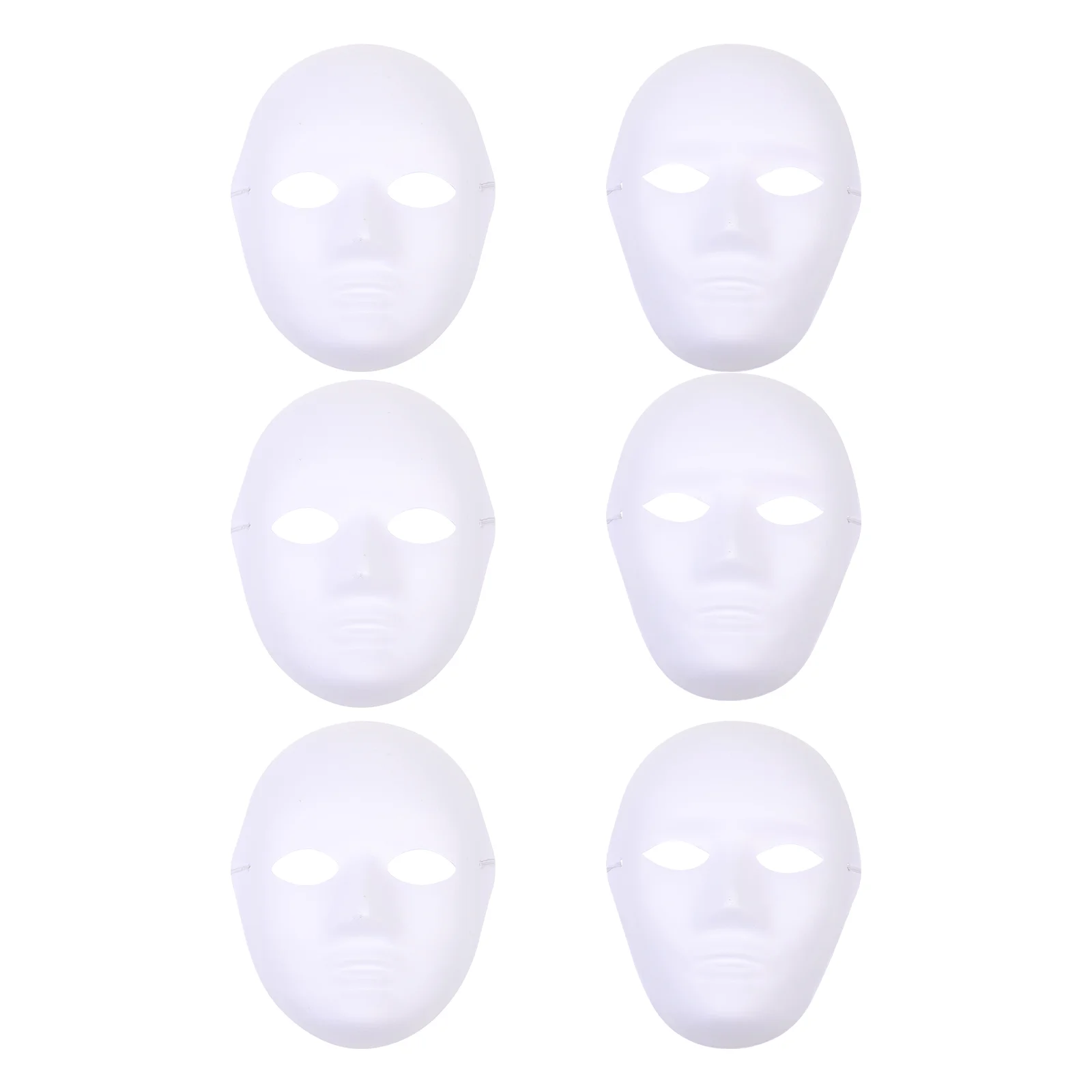6 Pcs Outfits Blank Mask Face Masquerade Props Men and Women White Party Masks for Adults
6 Pcs Outfits Blank Mask Face Masquerade Props Men and Women White Party Masks for Adults