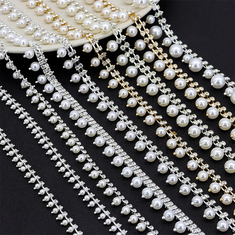 White Pearl Rhinestone Iron on Trim Rhinestone Ribbon Glass Crystal Rhinestones Decoration on Shoes Clothing Luggage Accessories
White Pearl Rhinestone Iron on Trim Rhinestone Ribbon Glass Crystal Rhinestones Decoration on Shoes Clothing Luggage Accessories